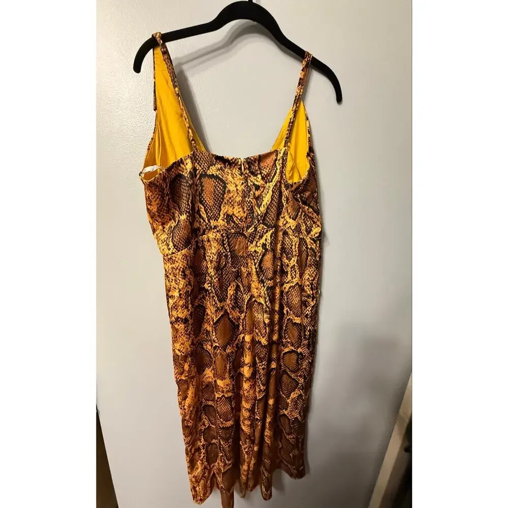 NWT Lavish Alice Snakeprint Jumpsuit
